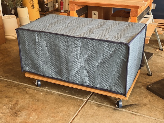 Perfect custom padded furniture cover!